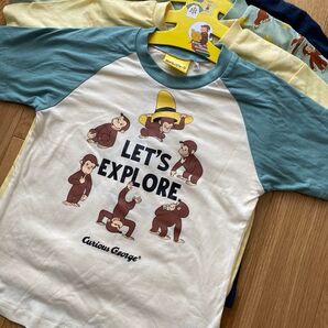 新品未使用 おさるのジョージ Tシャツ 4枚セット 120cm