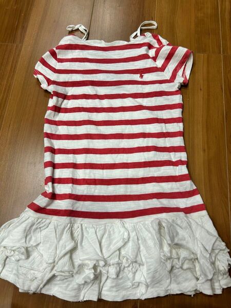 ポロ ラルフローレン ワンピース ボーダー 半袖 女の子 チュニック 子供服 キッズ