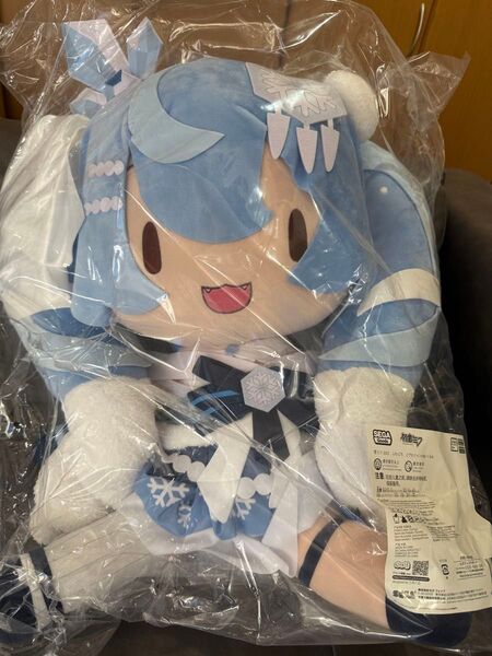 初音ミク 雪ミク 2025 ふわぷち どでかジャンボぬいぐるみ 新品 未開封