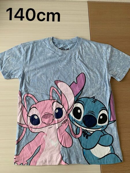 穴あり スティッチ Tシャツ ディズニー 女の子 半袖 Tシャツ 140cm