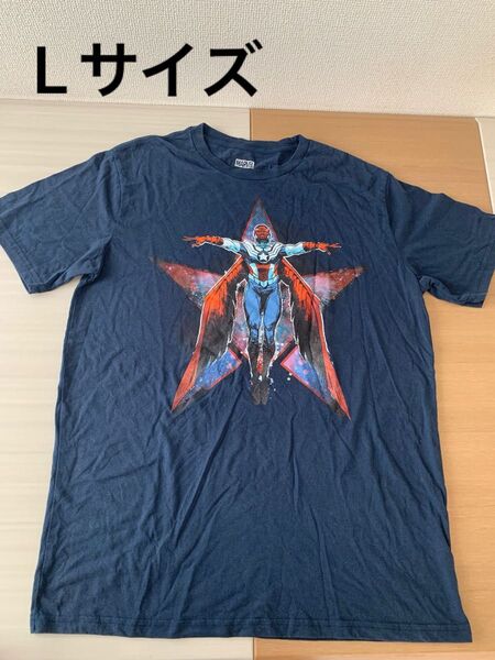 訳あり MARVEL Tシャツ キャプテン・アメリカ メンズ 半袖 Lサイズ