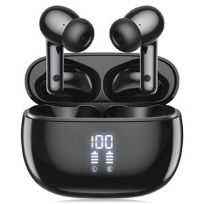 ワイヤレスイヤホン Bluetooth イヤホン 両耳ENCノイズキャンセリング LED残量表示