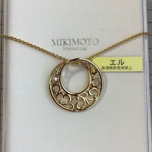 ベビーパール付 グラスホルダー ペンダント MIKIMOTO ミキモト