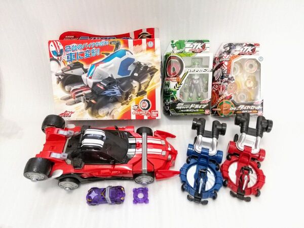 DXトライドロン TKタイヤコウカン ライドクロッサー ライドブースター ミッドナイトシャドー 仮面ライダードライブ まとめセット