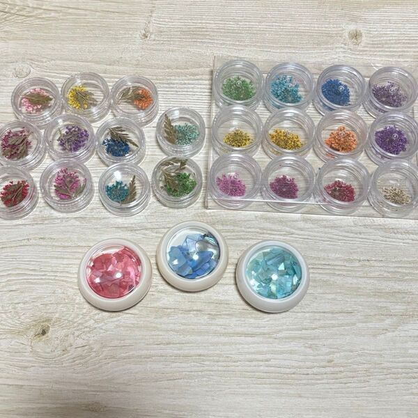 レジン ジェルネイル 封入パーツまとめ品 シェル レースフラワー