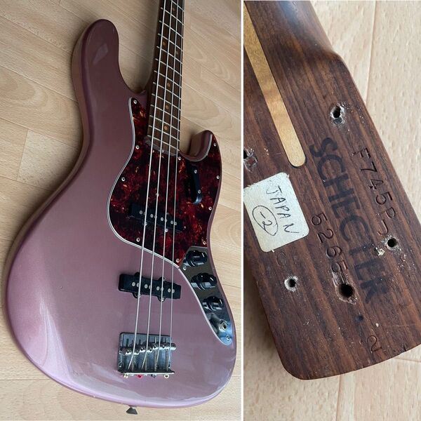 1980年代製 SCHECTER オールローズネックコンポーネントジャズベース