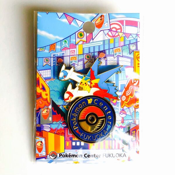 ポケモンセンター フクオカ ロゴ ピンバッジ ピンズ リニューアル オープン 記念 限定品 ピカチュウ ラティアス ラティオス