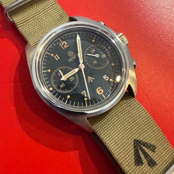 雰囲気抜群★RAF 時計 WMT 6BB WW2 ミリタリー ブロードアロー クロノグラフ IWC レマニア ハミルトン好きにも◎