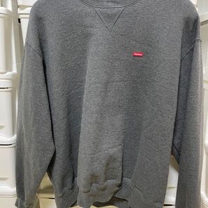 supreme 23fw small box logo crew neck charcoal M