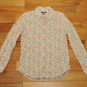 SHIPS 長袖シャツ Slim Fit L Liberty print リバティプリント