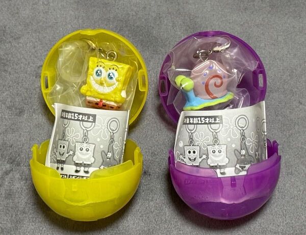 スポンジボブめじるしアクセサリー ガシャポン ガチャ カプセルトイ スポンジ
