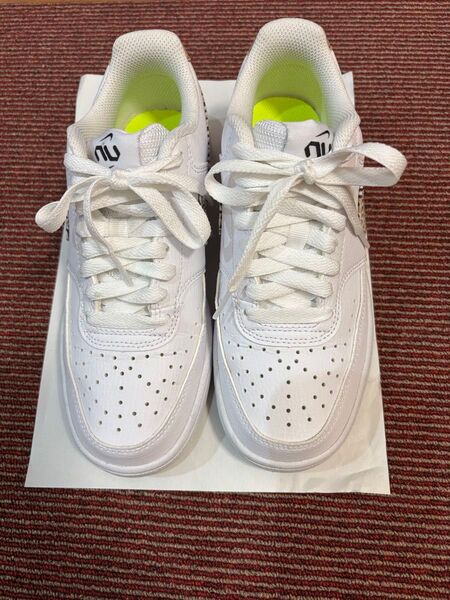 NIKE コート ビジョン WHITE/HEMP 23.5