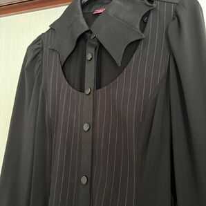 QutieFrash 蝙蝠襟ロングシャツ