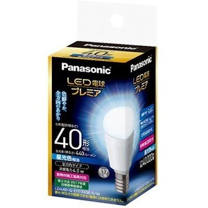 パナソニック　LED電球　プレミア　40形相当　E口17金　昼光色　全方向タイプ　LDA4D-G-E17/Z40E/S/W　新品　