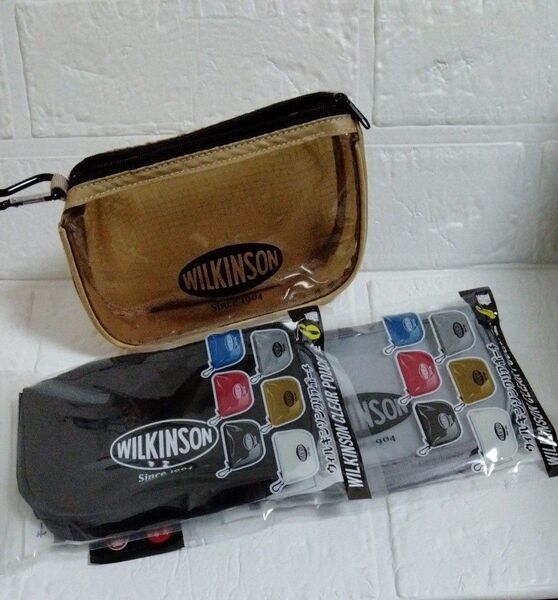 WILKINSON ポーチ PVC ポリエステル カラビナ付き