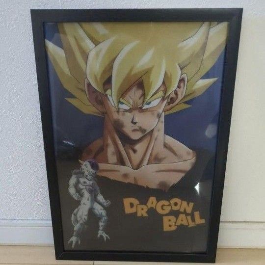 新品【額入り】ドラゴンボール ビジュアルボード 孫悟空 フリーザ 一番くじ 鳥山明