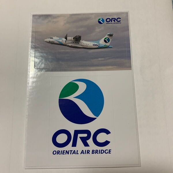 ORC 非売品オリエンタルエアブリッジ エアラインステッカー ANA 飛行機グッズ