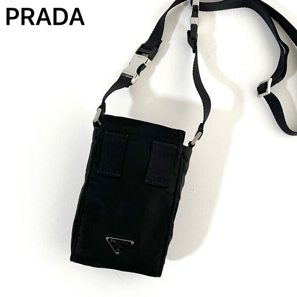 【美品〜良品】PRADA プラダ 2way ミニショルダーバッグ スマホポーチ