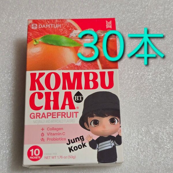 ダムト コンブチャ KOMBUCHA B.T. グレープフルーツ味 30本