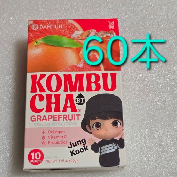 ダムト コンブチャ KOMBUCHA B.T. グレープフルーツ味 60本