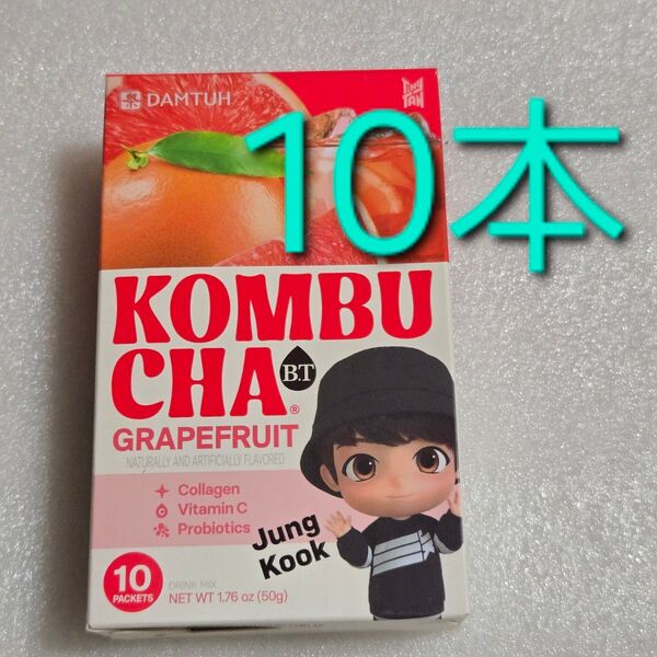 ダムト コンブチャ KOMBUCHA B.T. グレープフルーツ味 10本
