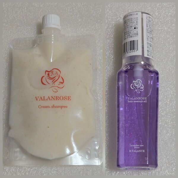 VALANROSE バランローズ クリームシャンプー 200g + ラベンダー ヘアセラム オイル 50mL セット