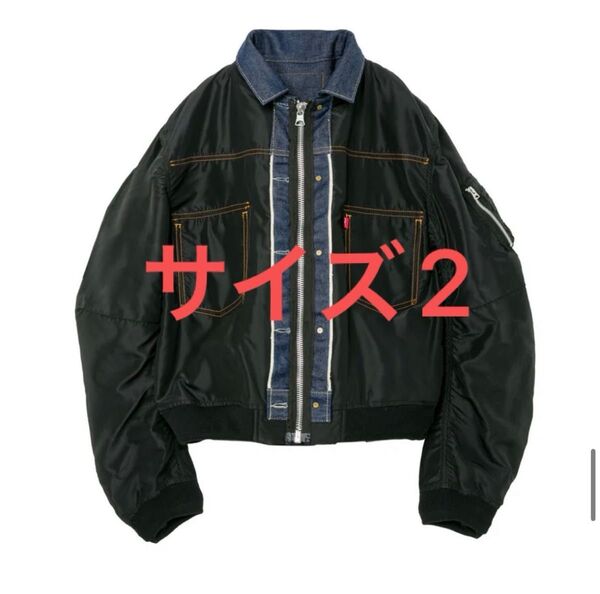sacai x LEVI'S Men's Denim x Nylon Twill Reversible Blouson
