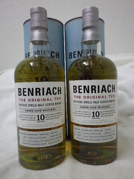 ベンリアック 10年 スリーカスク マチュアード 700ml 43% 箱付き 2本セット A20 スペイサイド BENRIACH