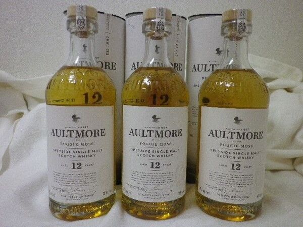 オルトモア 12年 700ml 46% 3本セット 箱あり シングルモルト AU12C スペイサイド AULTMORE