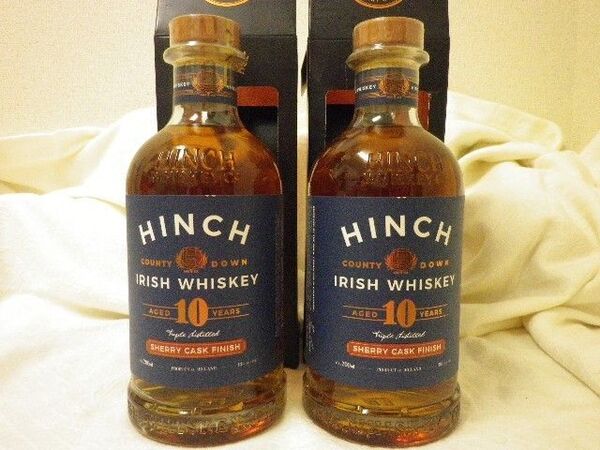 ヒンチ 10年 シェリーカスクフィニッシュ 700ml 43% 2本セット 箱あり HIN10D アイリッシュ HINCH