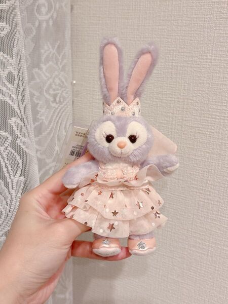 ステラルーぬいぐるみバッジ 上海ディズニー限定 タブ付き キーチェーン ダッフィーフレンズ シェリーメイ リーナベル