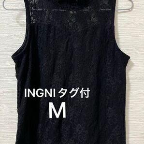 INGNI ノースリーブ レース 花柄 M