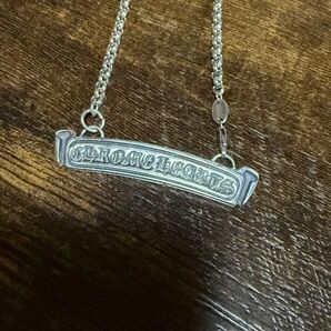 クロムハーツ スクロールラベル ネックレス
