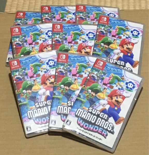 Nintendo Switch スーパーマリオブラザーズ・ワンダー 9本セット 当日発送 新品未開封 シュリンク付き
