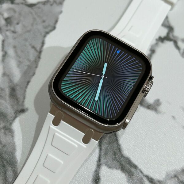 白銀ケース付き【絶対最安】Apple Watch ベルト バンド カバー ケース アップルウォッチ