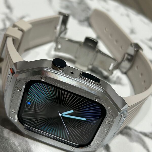 高級Dバックル星銀【絶対最安】Apple Watch AppleWatch アップルウォッチ ベルト バンド カバー ケース