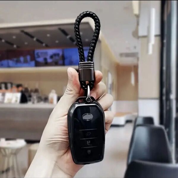 【トヨタ】TOYOTA キーケース キーホルダー キーカバー スマートキー 黒