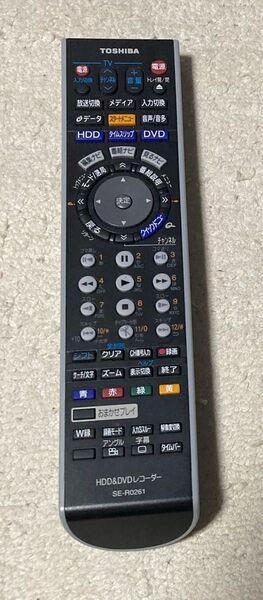 【稼働品】SE-R0261 TOSHIBA DVDレコーダーリモコン 東芝