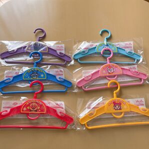アサヒ アンパンマン ハンガー キッズハンガー 6種セット コンプ バイキンマン ドキンちゃん ダダンダン