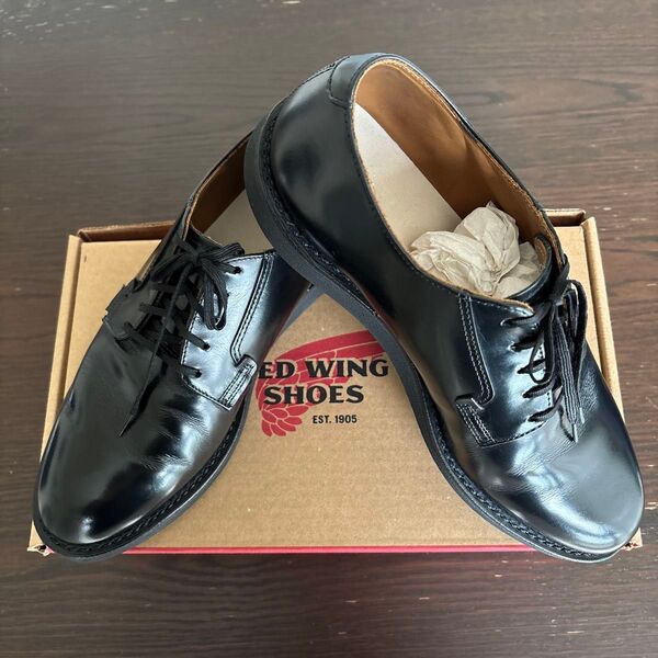 RED WING レッドウイング ポストマン ブラック 靴 レザーシューズ