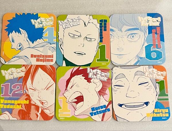ハイキュー ファンパーク ジャンショ アートコースター FUN 黒尾 昼神 岩泉