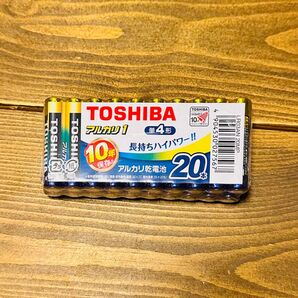 東芝 アルカリ乾電池 単四 TOSHIBA 20本