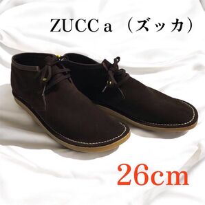 【極美品】ZUCCa ズッカ デザートブーツ スウェード チャッカブーツ 牛革 ブーツ メンズ スエード クラークス 26cm