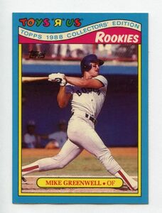 [MLB カード] Mike Greenwell 1988 Topps Toysrus Rookies 12 来日外国人 マイク・グリーンウェル 12