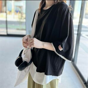 新品タグ付き★クラシカルエルフ★JaVa★レイヤード風カットソー★XXLサイズ
