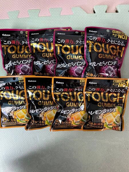 タフグミ Kabaya レモンラッシュ グレーピーパンチ 8袋
