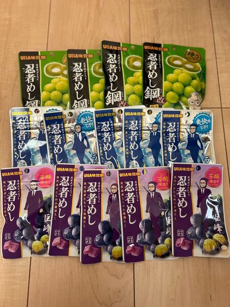 忍者めし鋼 忍者めし 14袋セット UHA味覚糖 マスカット味 ハードグミ 忍者式ダイエット