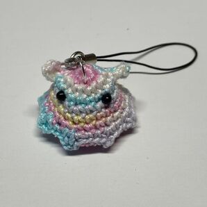 メンダコ めんだこ ストラップ キーホルダー あみぐるみ 編みぐるみ 手作り ハンドメイド 水族館 たこ タコ 天使 夢かわいい