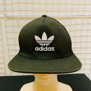 【試着のみ美品】 adidas アディダス キャップ 帽子 Cap メッシュ カーキ ユニセックス