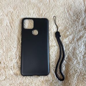 Google Pixel 5a ブラック ストラップ付き